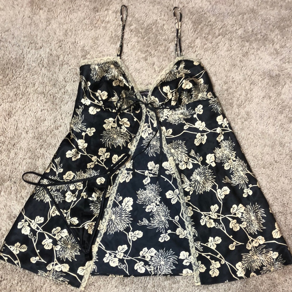 Victoria’s Secret Satin babydoll with g-string